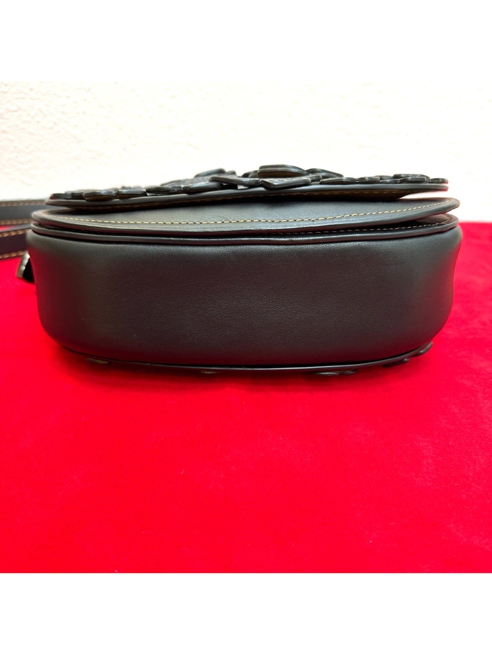Coach Tea Rose Saddle Bag 23 - 1941 Collection EUC - Picture 4 of 8